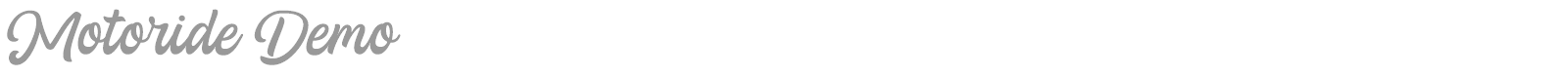 Motoride font preview